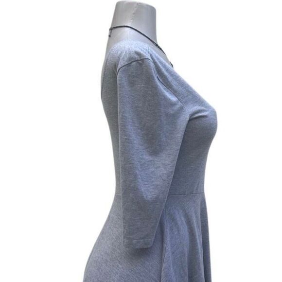 Sparkle & Fade Dress Women's Medium Gray Scoop Neck Fit & Flare Mini Skater - Picture 7 of 16